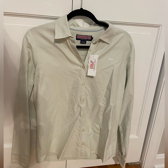 Vineyard Vines Green Women’s Oxford. Size 10. NWT - Picture 1 of 2